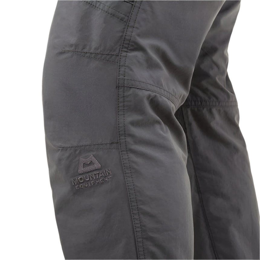 Mountain Equipment Approach Men's Pant Outdoor Action Shadow Grey- Logo on Fabric
