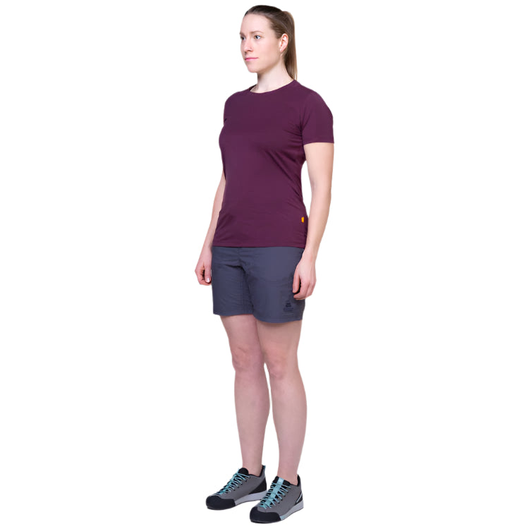 Mountain Equipment Approach Women's Short Outdoor Action Blue Nights- Full Length