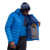Mountain Equipment Baltoro Men's Jacket Outdoor Action Atlantic Blue- Inner Pocket