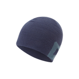 Mountain Equipment Branded Knitted Beanie Outdoor Action Dusk/Bluefin- front
