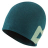 Mountain Equipment Branded Knitted Women's Beanie Outdoor Action Deep Teal/Lichen- front