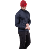 Mountain Equipment Cerrig Men's LS Zip T Outdoor Action Cosmos- Cuff