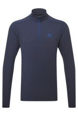 Mountain Equipment Cerrig Men's LS Zip T Outdoor Action Cosmos- Front