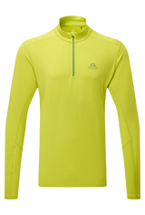 Mountain Equipment Cerrig Men's LS Zip T Outdoor Action Vine Green- Front