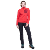 Mountain Equipment Chamois Women's Pant Outdoor Action Black- Front Fit on Model