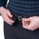 Mountain Equipment Chamois Women's Pant Outdoor Action Black- Integrated low-profile belt