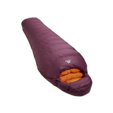 Mountain Equipment Classic Eco 750 Women's Sleeping Bag (-14°C/7°F)  Raisin- Slanted