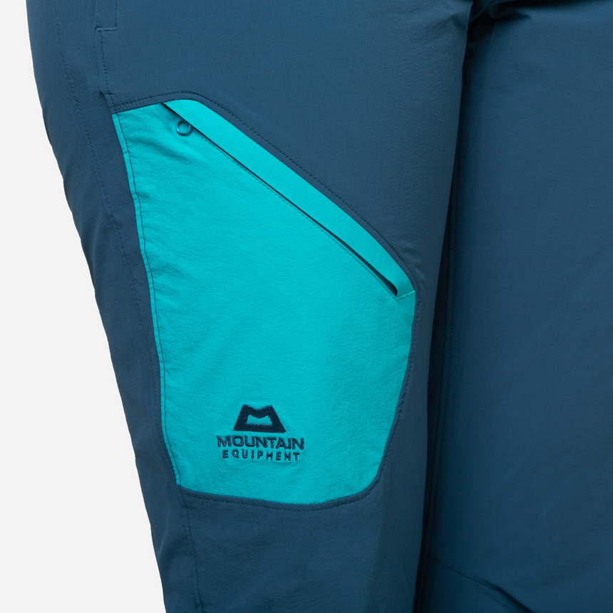 Mountain Equipment Comici Women's Pant (AC) Outdoor Action Majolica/Topaz- Thigh Pocket