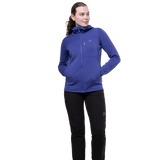 Mountain Equipment Durian Hooded Women's Jacket Outdoor Clematis- 2 Zipped Hand Warmer Pockets