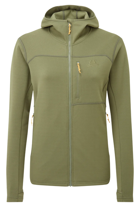 Mountain Equipment Durian Hooded Women's Jacket Outdoor Four Leaf Clover- Front
