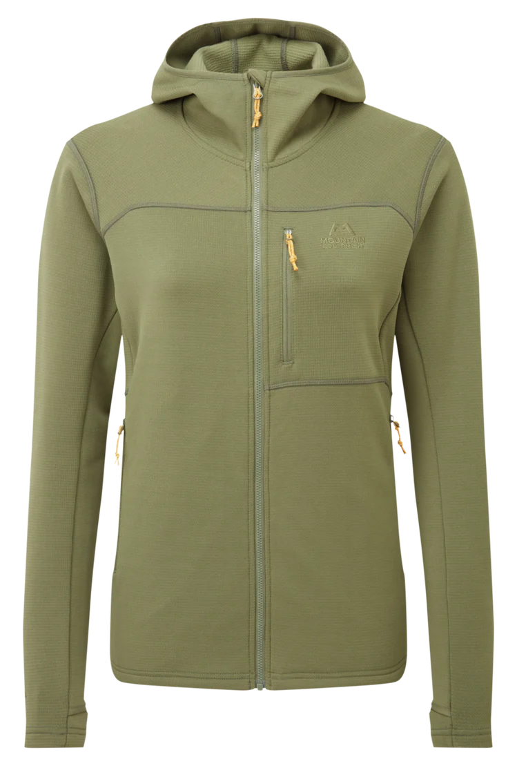 Mountain Equipment Durian Hooded Women's Jacket Outdoor Four Leaf Clover- Front