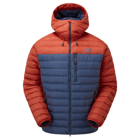 Mountain Equipment Earthrise Hooded Men's Jacket Outdoor Action Dusk/RedRock- Front