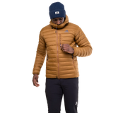 Mountain Equipment Earthrise Hooded Men's Jacket Outdoor Action Walnut- Chest Pocket