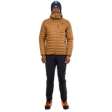 Mountain Equipment Earthrise Hooded Men's Jacket Outdoor Action Walnut- Front Fit