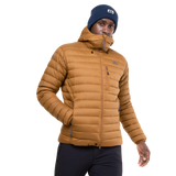 Mountain Equipment Earthrise Hooded Men's Jacket Outdoor Action Walnut- Hand Pocket