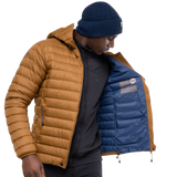 Mountain Equipment Earthrise Hooded Men's Jacket Outdoor Action Walnut- Inner Zipped Pocket