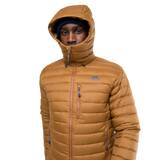 Mountain Equipment Earthrise Hooded Men's Jacket Outdoor Action Walnut- Insulated Hood