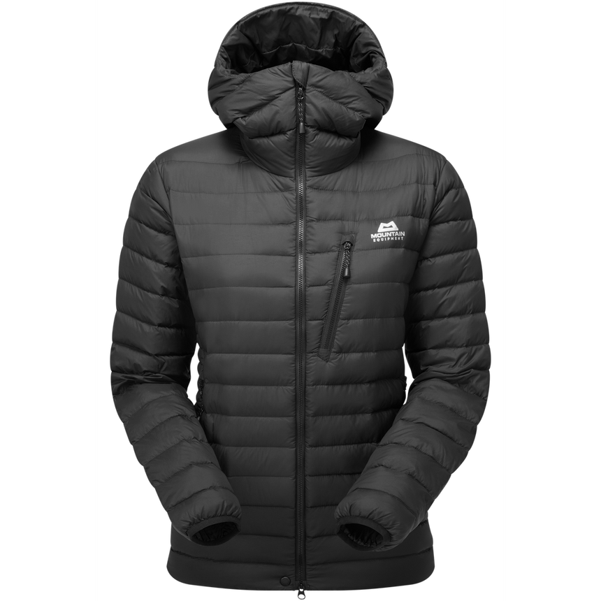 Mountain Equipment Earthrise Hooded Women's Jacket Outdoor Action Black- Front