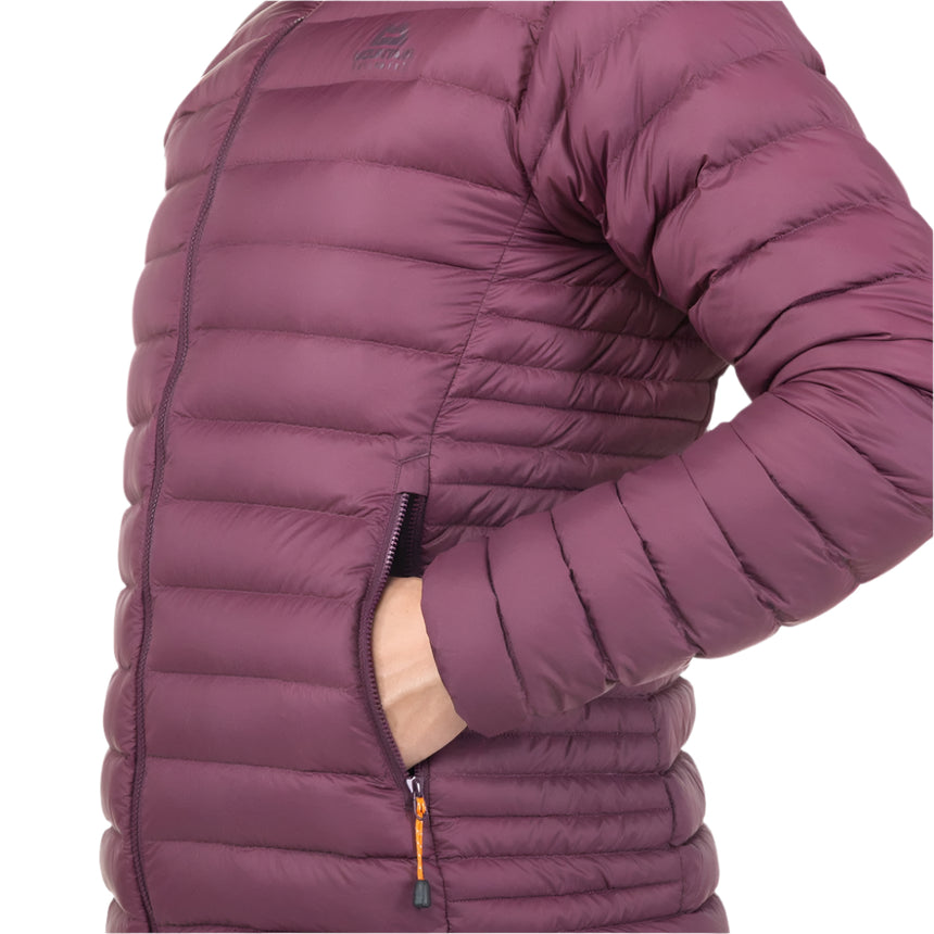Mountain Equipment Earthrise Women's Jacket Outdoor Action Raisin- Hand Pocket