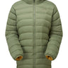 Mountain Equipment Earthrise Women's Parka Outdoor Action Four Leaf Clover- Front