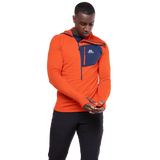 Mountain Equipment Eclipse Hooded Men's Zip T Outdoor Action Magma/Medieval- Thumb Loop