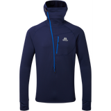 Mountain Equipment Eclipse Hooded Men's Zip T Outdoor Action Medieval Blue- Front