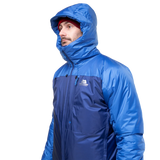 Mountain Equipment Fitzroy Men's Jacket Outdoor Action Admiral/Atlantic- Hood
