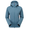 Mountain Equipment Frontier Hooded Women's Jacket Outdoor Action Indian Teal- Front