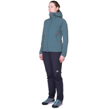 Mountain Equipment Frontier Hooded Women's Jacket Outdoor indian Teal- Full Length