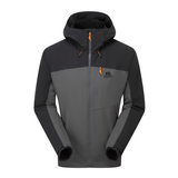 Mountain Equipment Frontier Men's Jacket Outdoor Action Anvil Grey/Black- Front