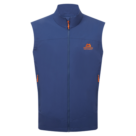 Mountain Equipment Frontier Men's Vest Outdoor Action Admiral Blue- Front