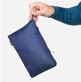 Mountain Equipment Frostline Men's Down Jacket Outdoor Action Denim Blue- packed