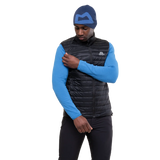 Mountain Equipment Frostline Men's Vest Outdoor Action Admiral Blue- Elastane bound armholes