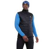 Mountain Equipment Frostline Men's Vest Outdoor Action Admiral Blue- centre front zip