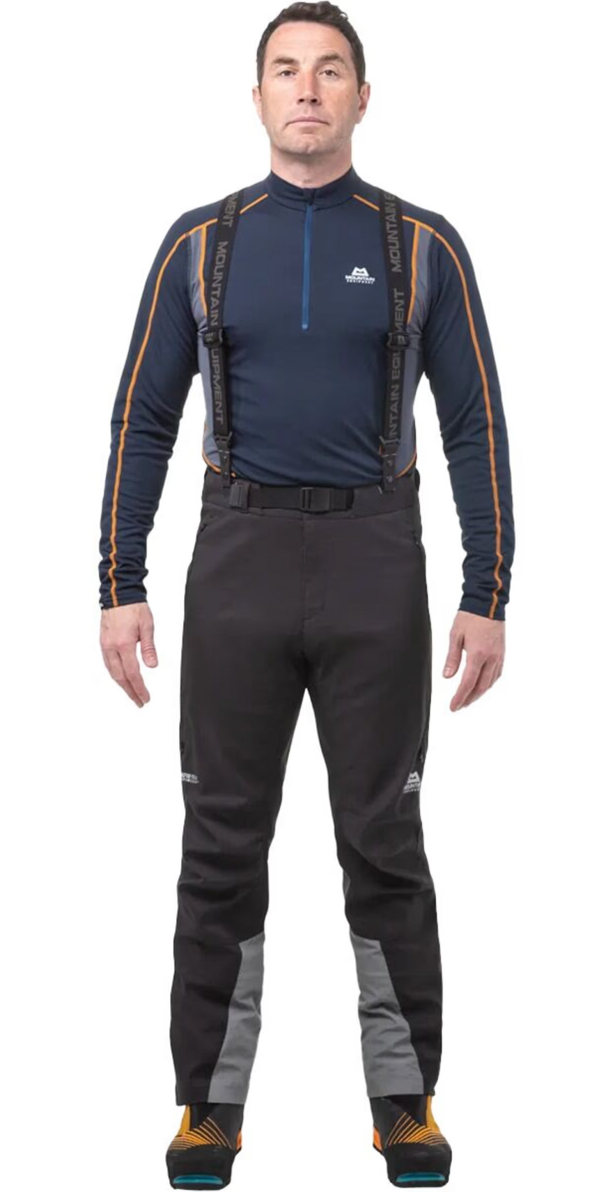 Mountain Equipment G2 GORE-TEX Mountain Pant Outdoor Action Black- Front Fit on Model