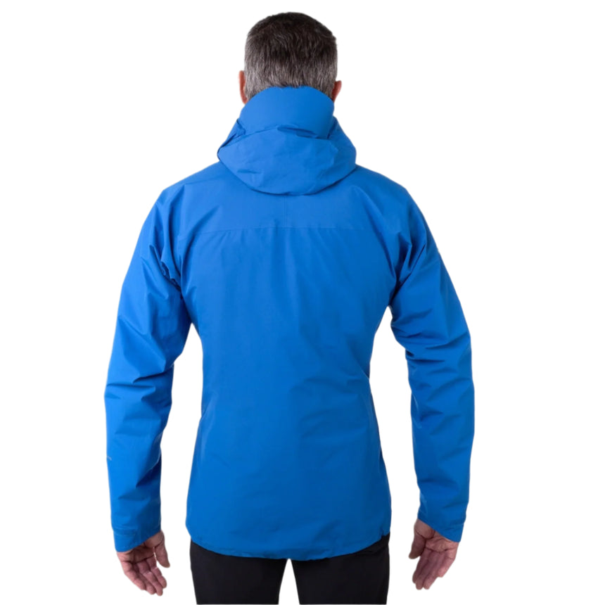 Mountain Equipment Garwhal GORE-TEX Men's Jacket Outdoor Action Lapis Blue- Back Fit