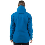 Mountain Equipment Garwhal GORE-TEX Women's Jacket Outdoor Action Mykonos Blue- Back Fit