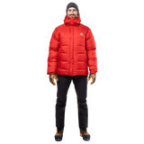 Mountain Equipment Gasherbrum Men's Jacket Outdoor Action Chili Red- Front Fit on Model