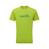 Mountain Equipment Groundup Skyline Men's Tee Outdoor Action Cactus- Front