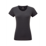 Mountain Equipment Groundup Stripe Women's Tee Outdoor Action Cosmos Stripe- Front