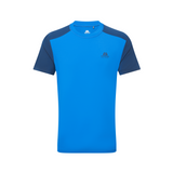 Mountain Equipment Headpoint Block Men's Tee Outdoor Action Atlantic/Admiral- Front