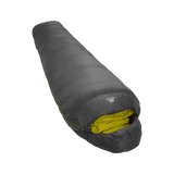 Mountain Equipment Helium GT 250 Sleeping Bag Outdoor Action Anvil Grey- Slanted Full Length