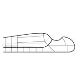 Mountain Equipment Helium GT 800 Sleeping Bag Outdoor Action Anvil Grey- Mid-level Side Seams