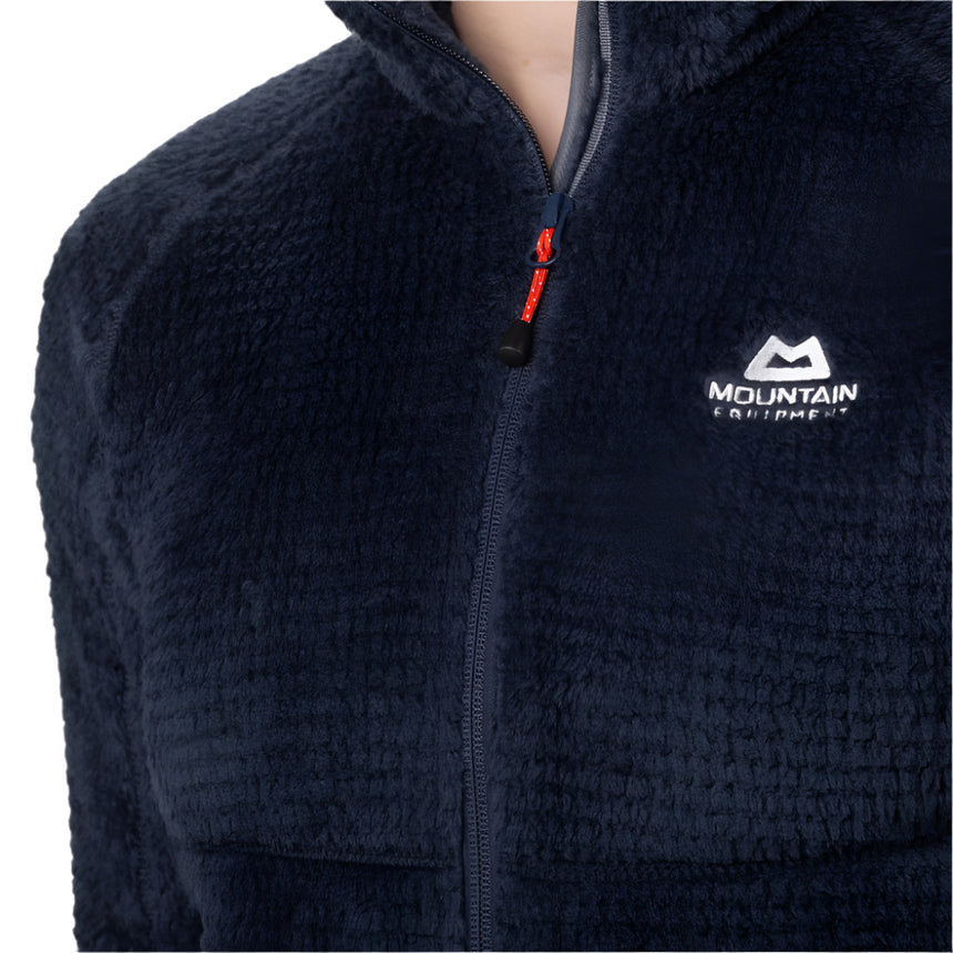 Mountain Equipment Hispar Women's Jacket Outdoor Action Cosmos- Logo Detail