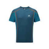 Mountain Equipment Ignis Men's Tee Outdoor Action Majolica/Alto Blue- front