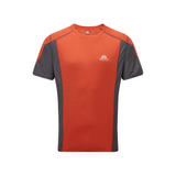 Mountain Equipment Ignis Men's Tee Outdoor Action Redrock/Anvil- front