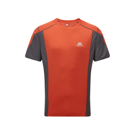Mountain Equipment Ignis Men's Tee Outdoor Action Redrock/Anvil- front