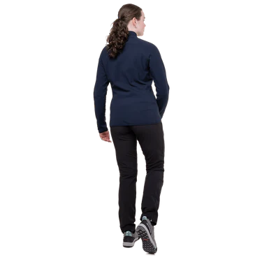 Mountain Equipment Jorasses Lite Women's Jacket Outdoor Action Cosmos- Back Fit on Model