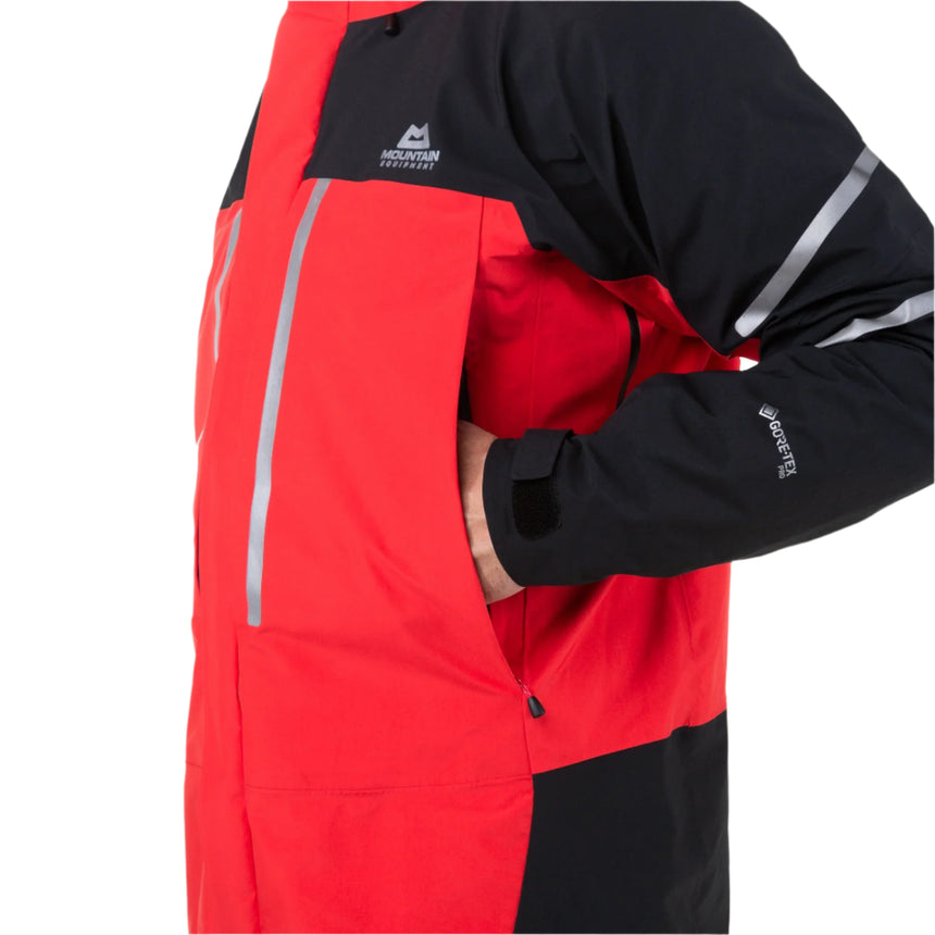 Mountain Equipment Kongur MRT GORE-TEX® Jacket Outdoor Action Imperial Red/Black- Hand Pocket