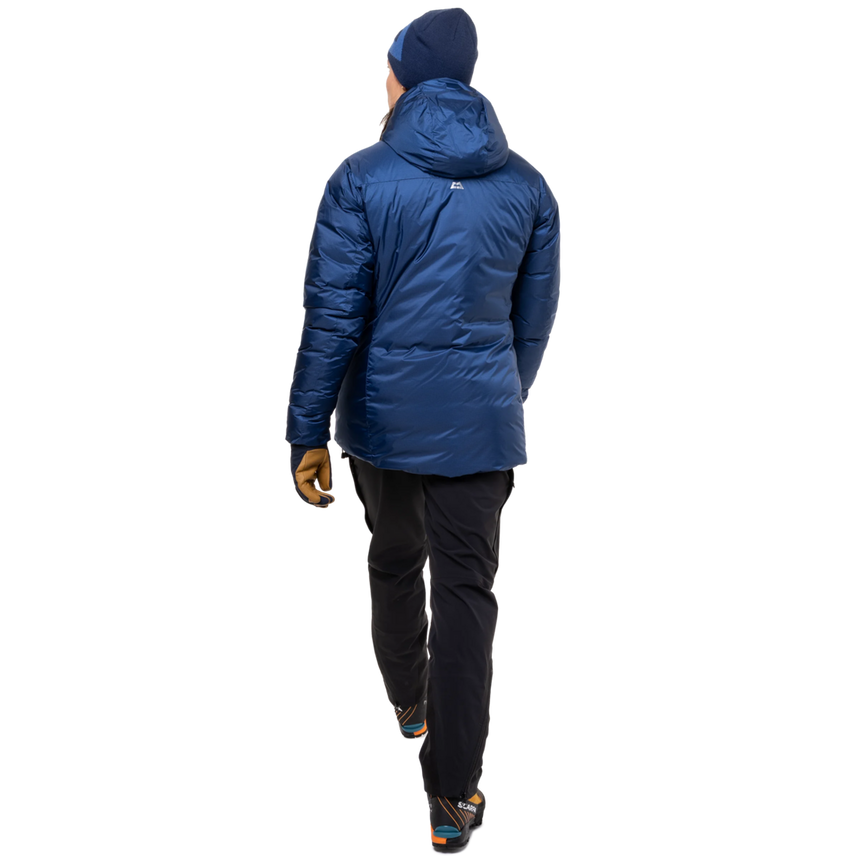 Mountain Equipment Kryos Women's Jacket Outdoor Action Admiral Blue- Back Fit on Model